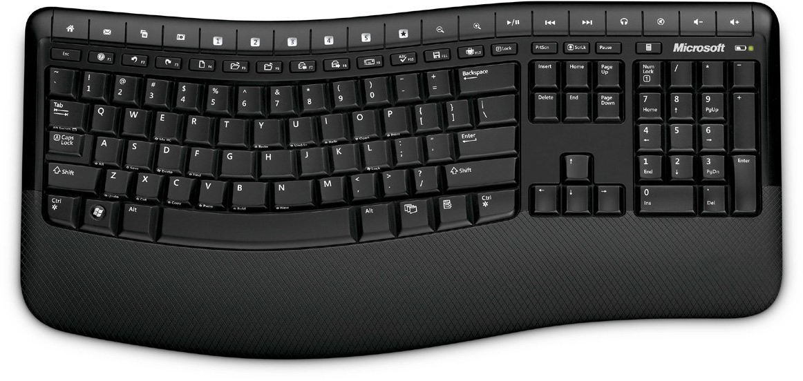 Microsoft Wireless Comfort Desktop 5000 (CSD-00017) - беспроводные клавиатура и мышь (Black) купить в интернет-магазине icover