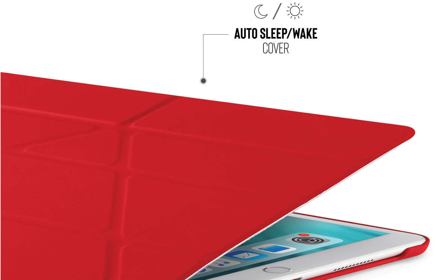 Чехол Pipetto Origami (P043-53-4) для iPad Air/Pro 10.5" (Red) купить в интернет-магазине icover