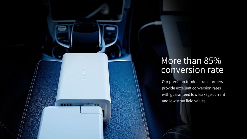 Автомобильный инвертор Xiaomi Smartmi Zhimi 100W (CZNBQ01ZM) купить в интернет-магазине icover