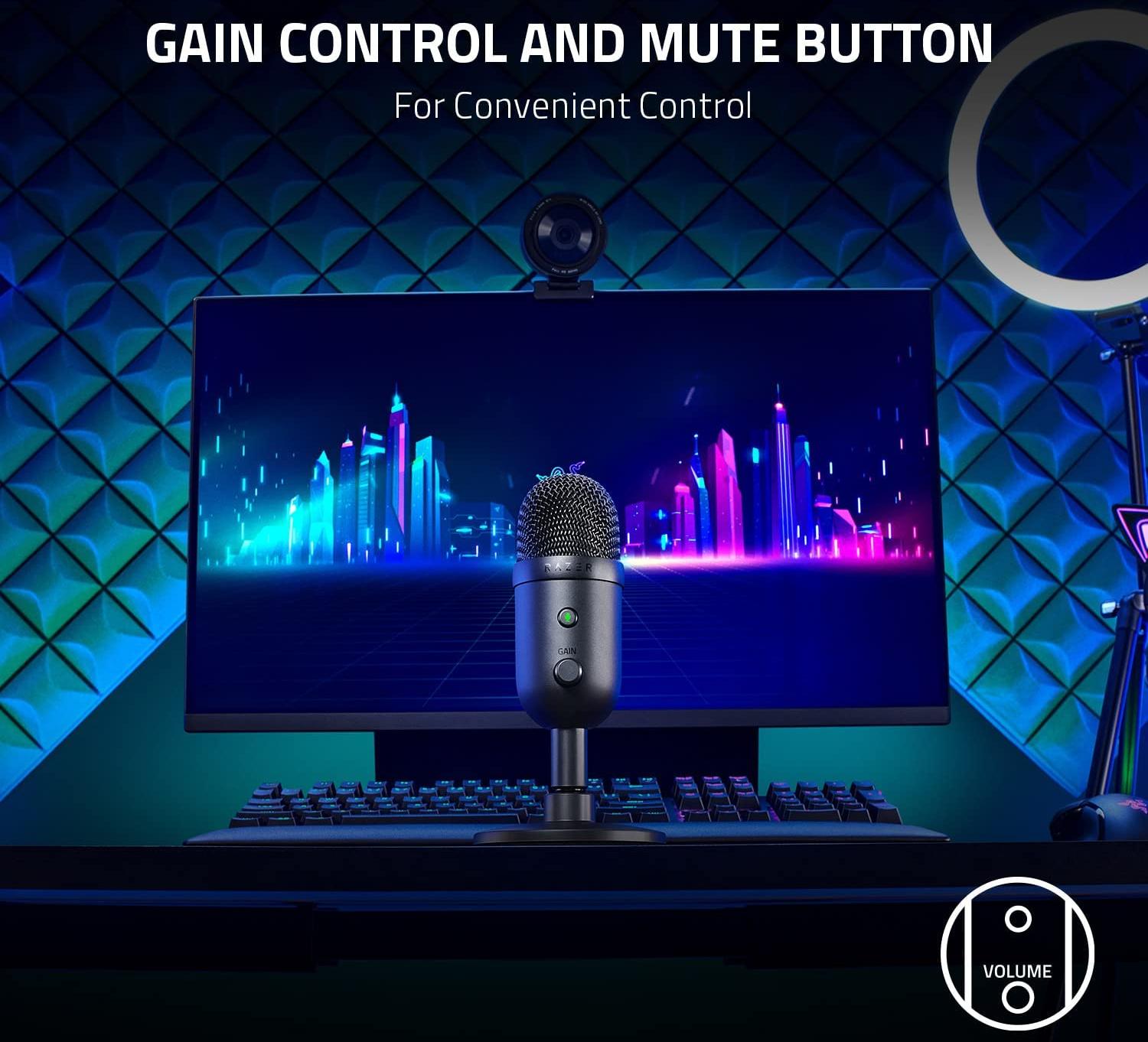 Микрофон Razer Seiren V2 X RZ19-04050100-R3M1 (Black) купить в интернет-магазине icover