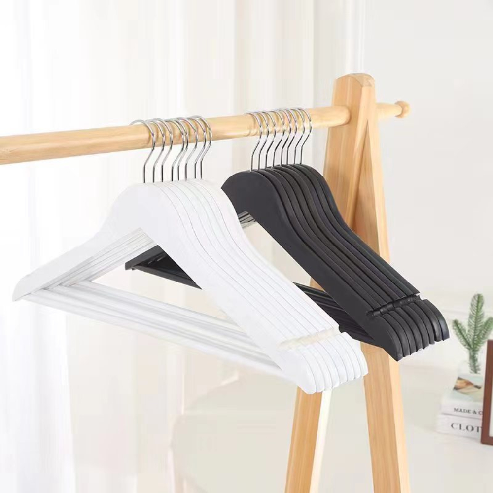 Вешалка-плечики для одежды Ridberg деревянные 30 шт. (White) купить в интернет-магазине icover