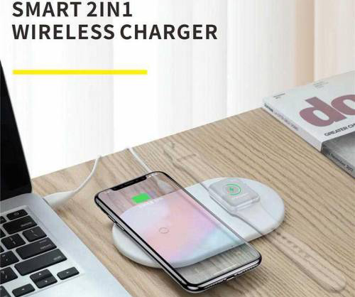 Беспроводное зарядное устройство Baseus Smart 2in1 WX2IN1-02 (White) купить в интернет-магазине icover
