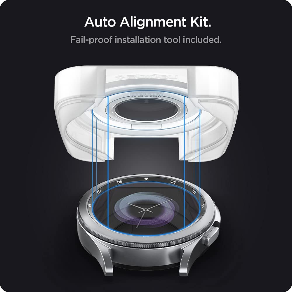 Защитное стекло Spigen Tempered Glass Screen Protector GlasTR EZ FIT (AGL03747) для Galaxy Watch 4 Classic 42mm (Clear) купить в интернет-магазине icover