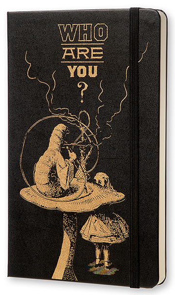Moleskine Alice in Wonderland Large (LEAL01QP062) - блокнот нелинованный (Black) купить в интернет-магазине icover