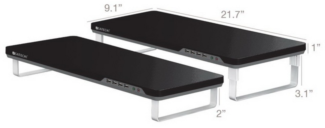 Подставка Satechi F3 Smart Monitor Stand для ноутбука или монитора (Black) купить в интернет-магазине icover