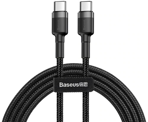 Кабель Baseus Cafule (CATKLF-GG1) USB Type C 1m (Black) купить в интернет-магазине icover