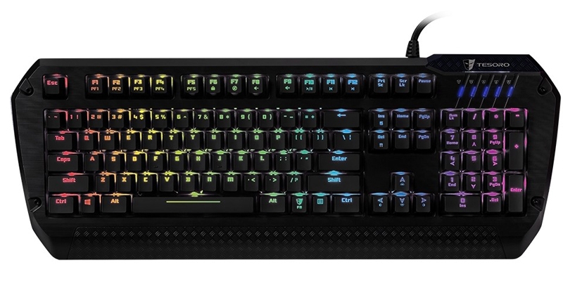 Tesoro Lobera Spectrum (TS-G5SFL) - игровая клавиатура (Black/Kailh Black) купить в интернет-магазине icover