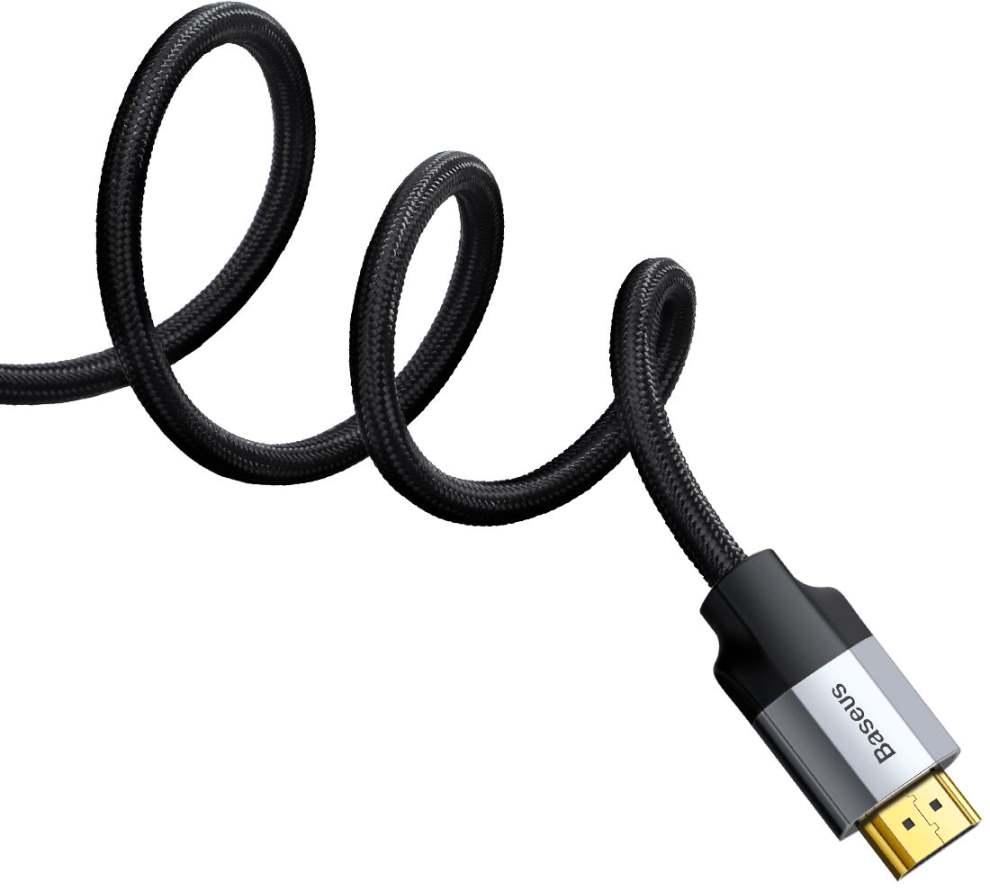 Кабель Baseus Enjoyment Series (CAKSX-I0G) DisplayPort/HDMI 2m (Dark Grey) купить в интернет-магазине icover