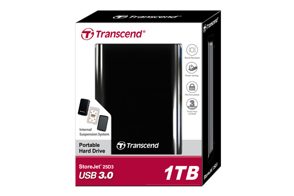 Внешний жесткий диск Transcend StoreJet 25D3 2.5" 1Tb USB 3.0 TS1TSJ25D3 (Black) купить в интернет-магазине icover