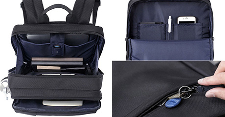 Рюкзак Ninetygo Classic Business Backpack для ноутбука 15.6" (Dark Grey) купить в интернет-магазине icover