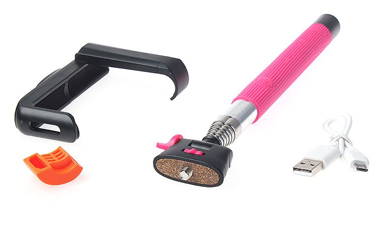 Yunteng Bluetooth monopod (Z07-5) - монопод со встроенным пультом (Pink) купить в интернет-магазине icover