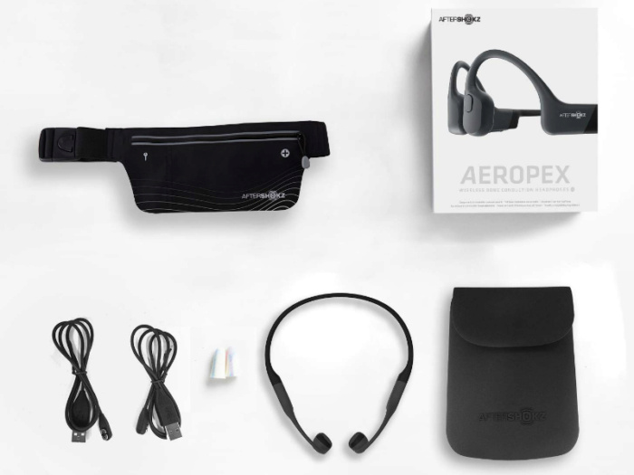 Bluetooth-наушники с микрофоном AfterShokz Aeropex AS800 (Cosmic Black) купить в интернет-магазине icover