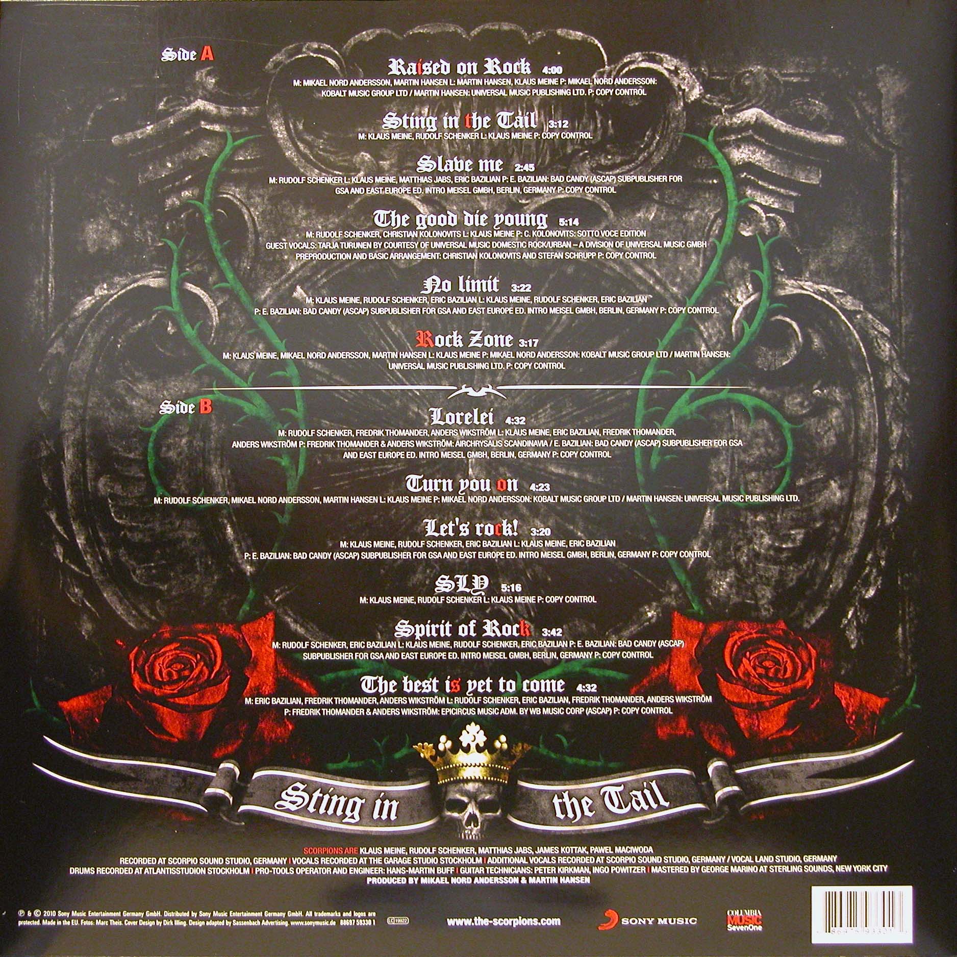 Виниловая пластинка Scorpions - Sting in the Tail (2010) купить в интернет-магазине icover