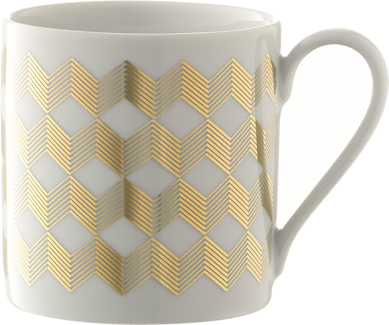 

Чашка LSA International Signature Chevron 0,34 л, золото