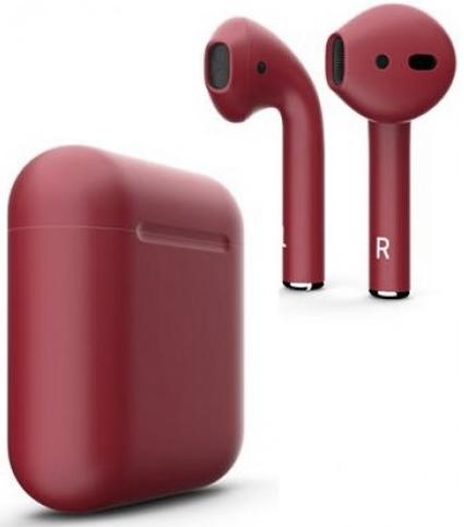 Беспроводные наушники Apple AirPods Color (Maroon) купить в интернет-магазине icover