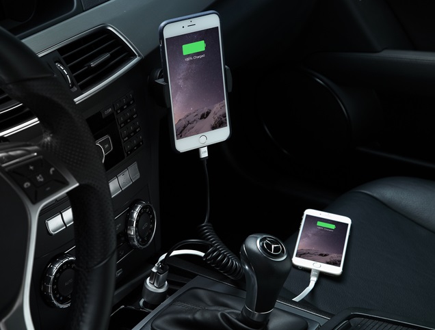 Автомобильное зарядное устройство Just Mobile Highway Max CC-128 (Black/Silver) купить в интернет-магазине icover