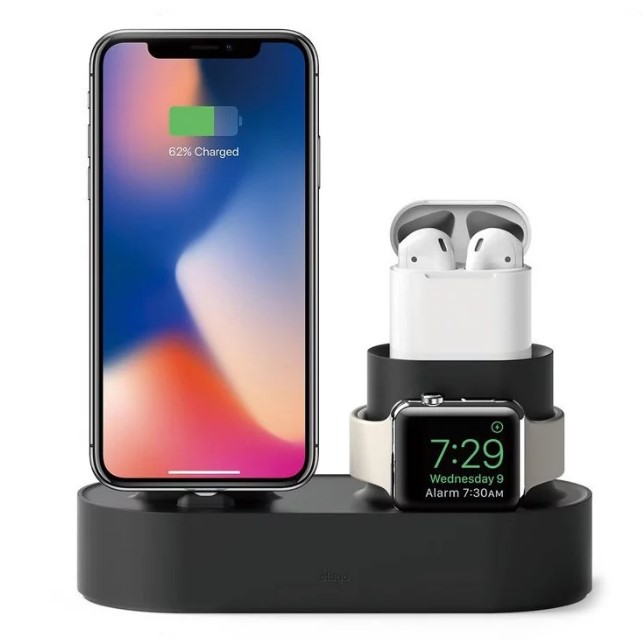 Док-станция Elago Charging Hub 3 in 1 (EST-TRIO-BK) для устройств Apple (Black) купить в интернет-магазине icover