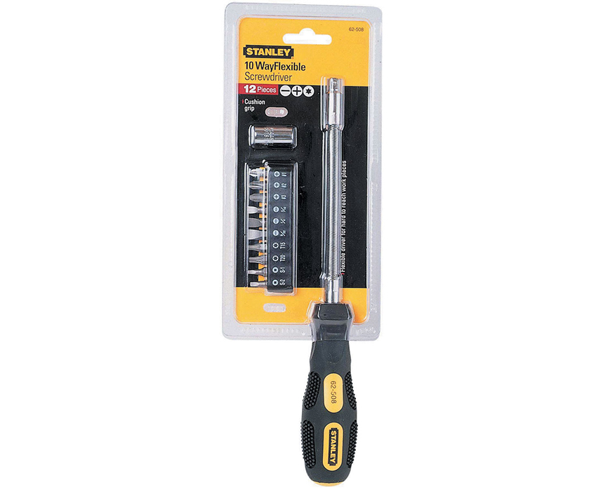 Отвертка с гибким стержнем Stanley 10 Way Flexible (0-62-508) купить в интернет-магазине icover
