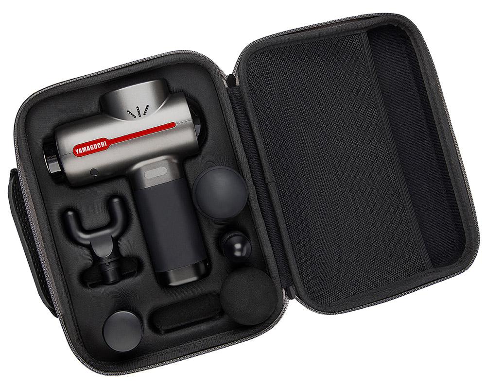 Перкуссионный массажер Yamaguchi Therapy Massage Gun (Black) купить в интернет-магазине icover