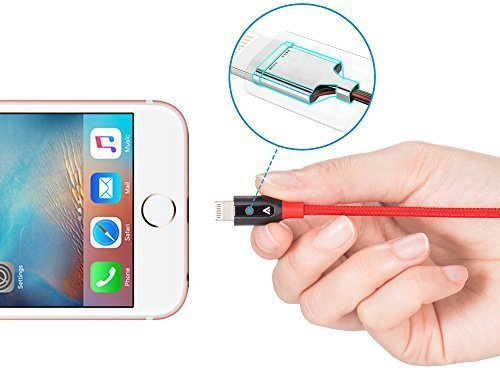 Кабель для iPod, iPhone, iPad Anker PowerLine+ 0.9m (A8121H91) Lightning to USB (Red) купить в интернет-магазине icover
