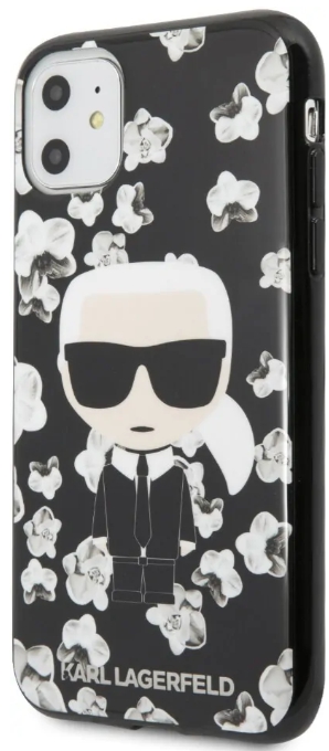

Чехол Karl Lagerfeld TPU Collection Flower (KLHCN61FLFBBK) для iPhone 11 (Black)