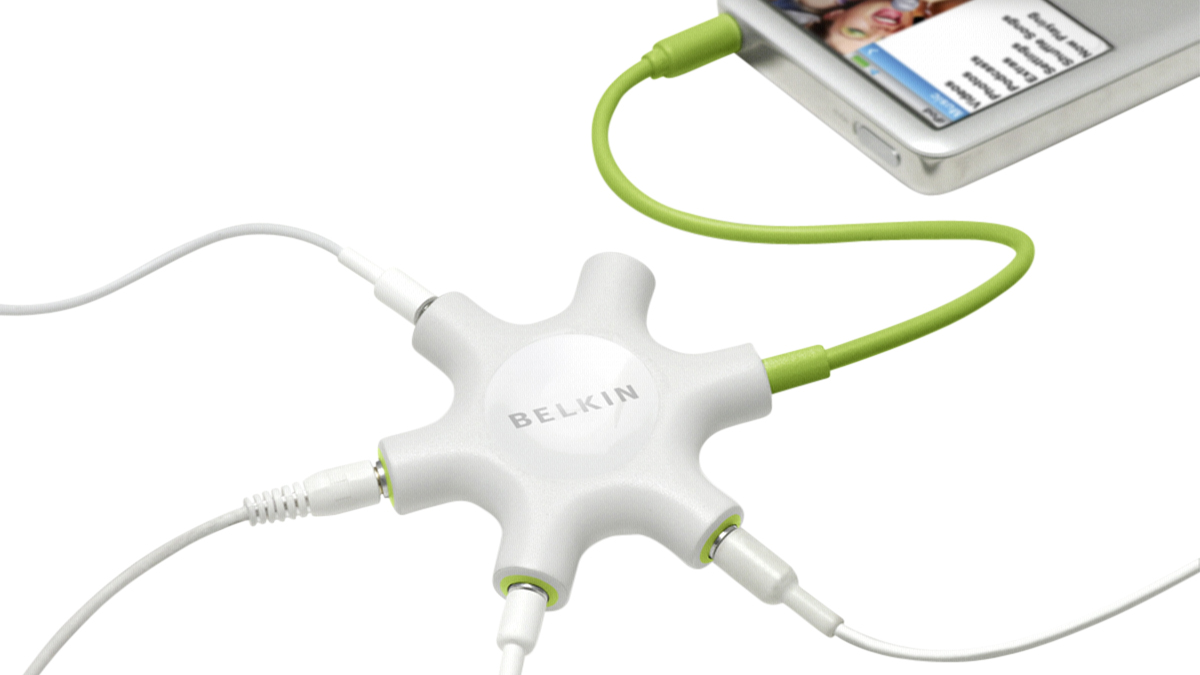 Разветвитель для наушников Belkin RockStar F8Z274BTBLU (Blue) купить в интернет-магазине icover