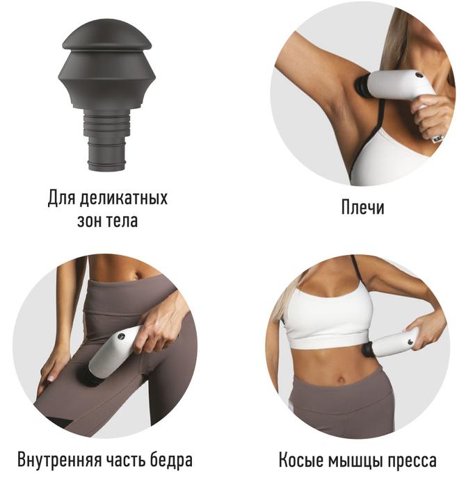 Перкуссионный массажер Yamaguchi Massage Gun PRO (White) купить в интернет-магазине icover
