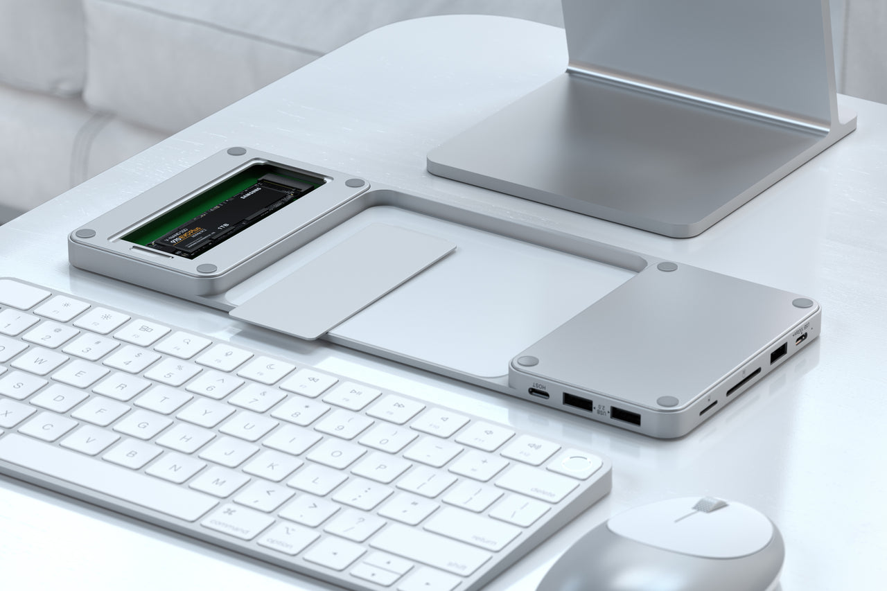 Док-станция Satechi USB-C Slim Dock для iMac 24" (Blue) купить в интернет-магазине icover