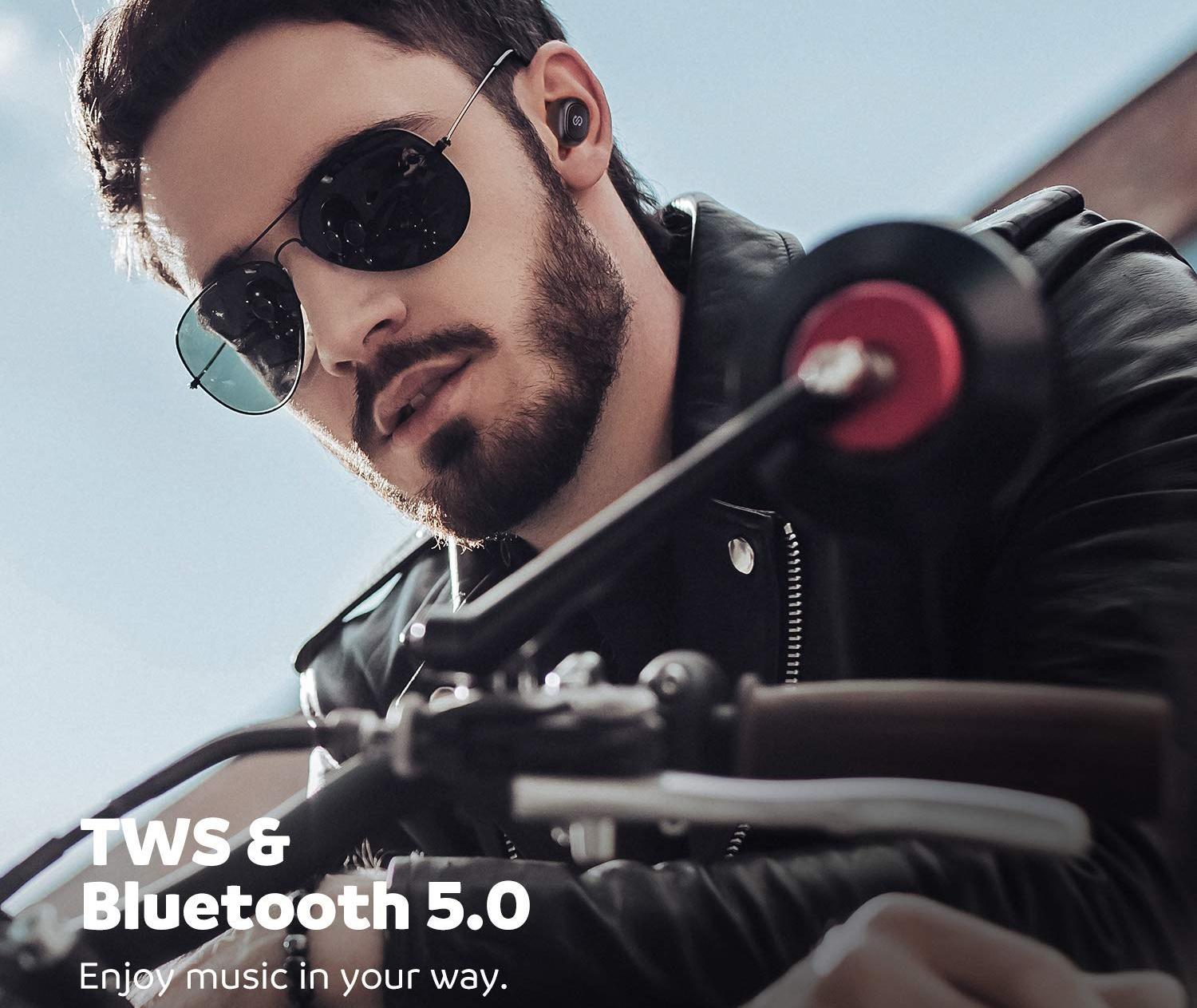 Bluetooth-наушники с микрофоном SoundPeats TrueFree (Black) купить в интернет-магазине icover