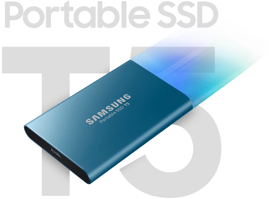 Внешний накопитель Samsung Portable SSD T5 500Gb MU-PA500B/WW (Blue) купить в интернет-магазине icover