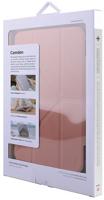 Чехол Uniq Camden для iPad Mini 6 2021 (Pink) купить в интернет-магазине icover