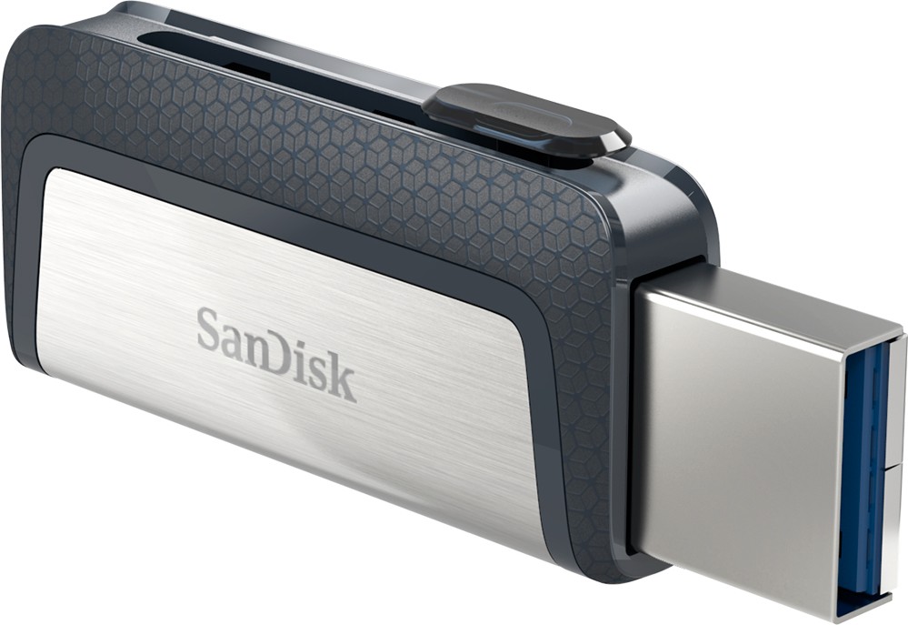 Флеш-накопитель SanDisk Ultra Dual (SDDDC2-032G-G46) USB-C/A 32GB (Silver) купить в интернет-магазине icover