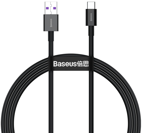 Кабель Baseus Superior Series (CATYS-A01) Fast Charging Data Cable USB/USB-C 66W 2 м. (Black) купить в интернет-магазине icover