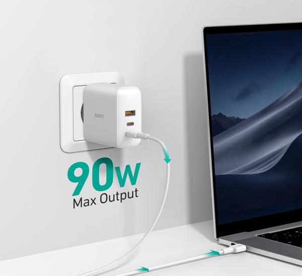 Сетевое зарядное устройство Aukey Omnia Mix 3 PD 90W PA-B6S (White) купить в интернет-магазине icover