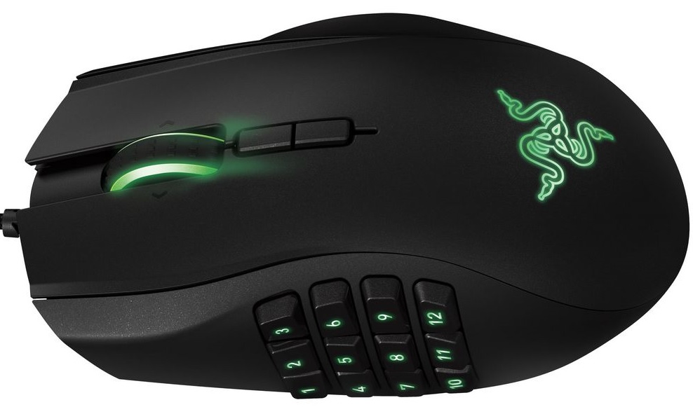 Razer Naga 2014 (RZ01-01040100-R3G1) - проводная мышь (Black) купить в интернет-магазине icover