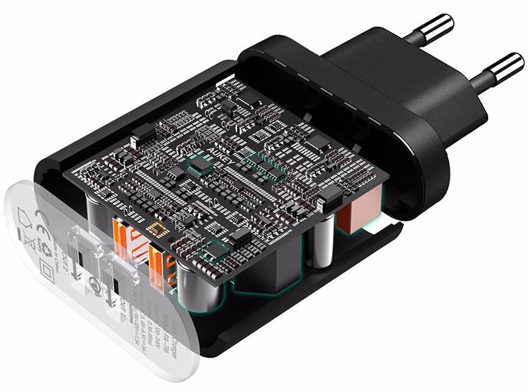 Сетевое зарядное устройство Aukey USB Wall Charger PA-T16 (Black) купить в интернет-магазине icover
