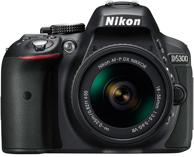 Nikon D5300 Kit 18-55 VR AF-P (VBA370K007) - цифровой зеркальный фотоаппарат (Black) купить в интернет-магазине icover