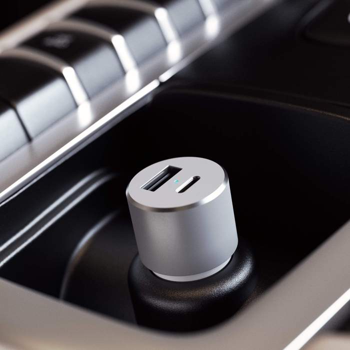 Автомобильное зарядное устройство Satechi 72W Type-C PD ST-TCPDCCS (Silver) купить в интернет-магазине icover