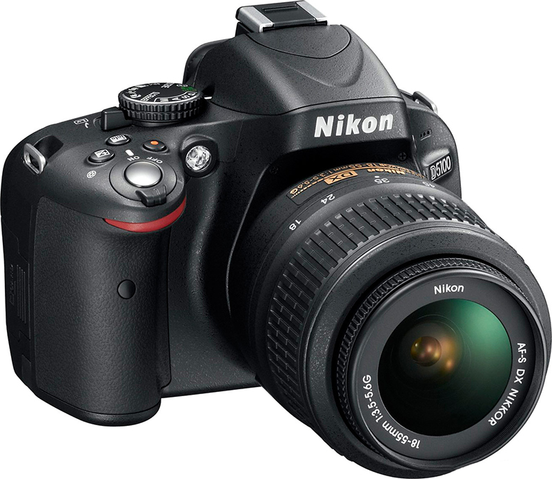 Nikon D5100 - зеркальный фотоаппарат (Black) + объектив AF-S DX NIKKOR 18-55mm f/3.5-5.6G II ED VR купить в интернет-магазине icover