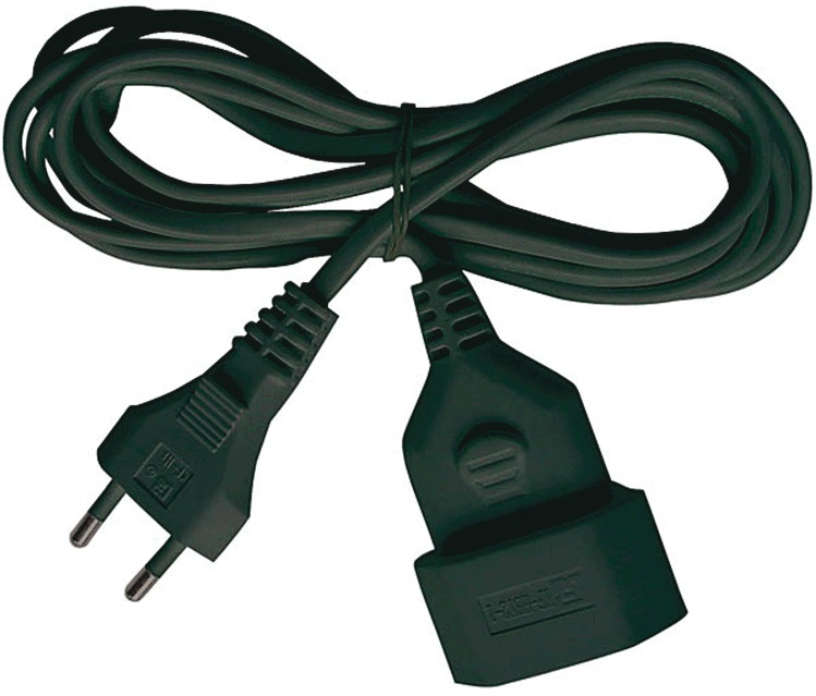 Brennenstuhl Plastic Extension Cable, 5м (B1161800) - удлинитель сетевого кабеля (Black) купить в интернет-магазине icover