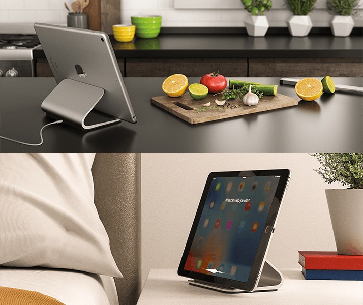 Logitech Base Charging Stand with Smart Connector - подставка для iPad Pro (Silver) купить в интернет-магазине icover