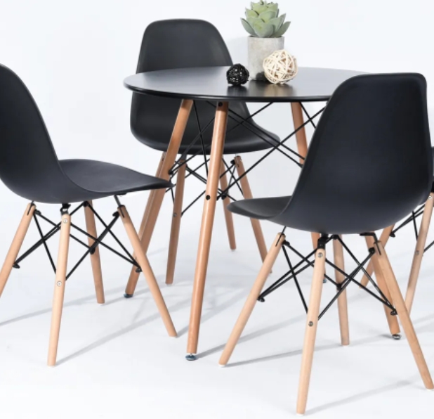 Комплект стульев RIDBERG DSW EAMES 3 шт. (Black) купить в интернет-магазине icover