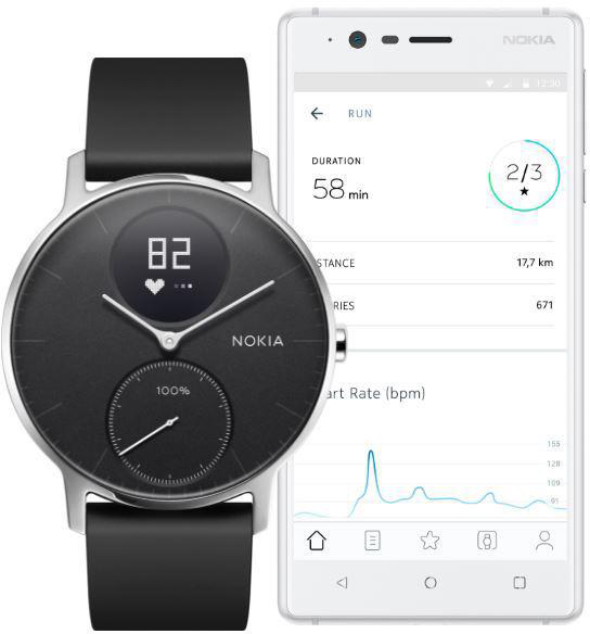 Умные часы Nokia Steel HR 40 mm (Black) купить в интернет-магазине icover