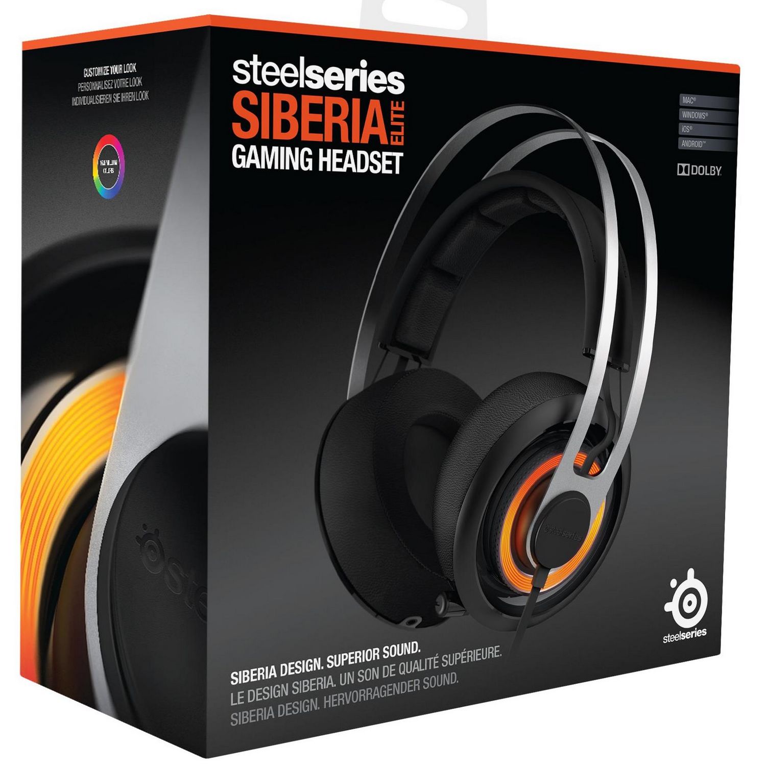 SteelSeries Siberia Elite (51127) - игровая гарнитура (Black) купить в интернет-магазине icover