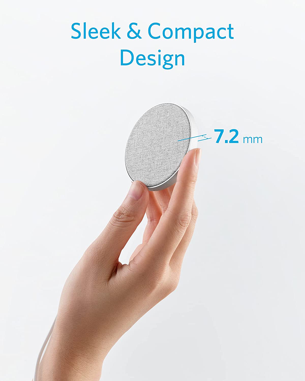 Беспроводное зарядное устройство Anker PowerWave Select+ Magnetic Pad A2566 (Silver) купить в интернет-магазине icover