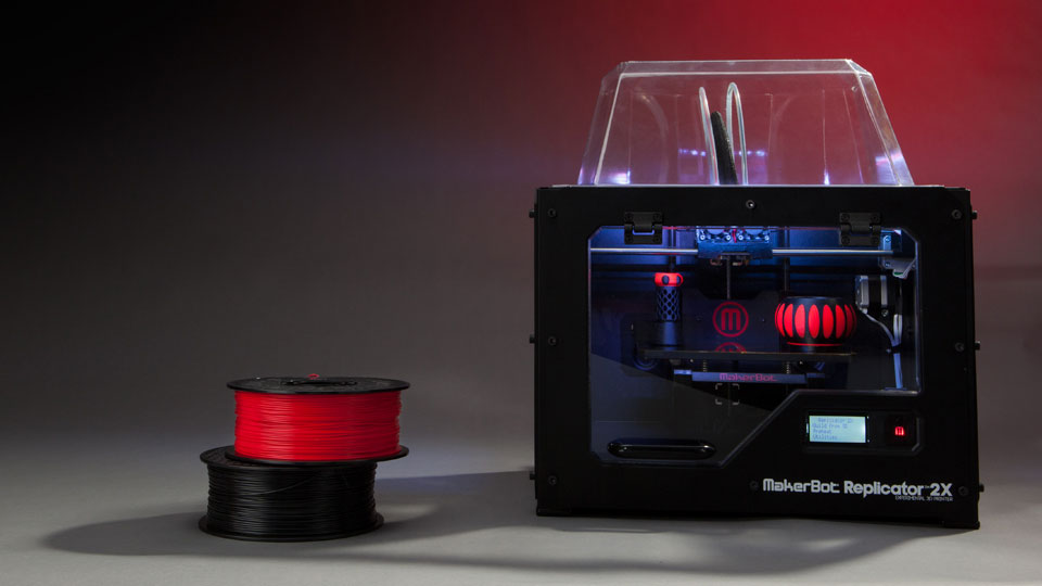 MakerBot Replicator 2X (MP04952EU) - 3D-принтер (Black) купить в интернет-магазине icover