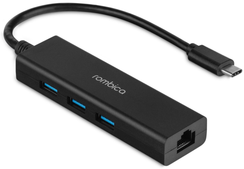 

Хаб Rombica Type-C Hub Lan TC-00200 (Black)