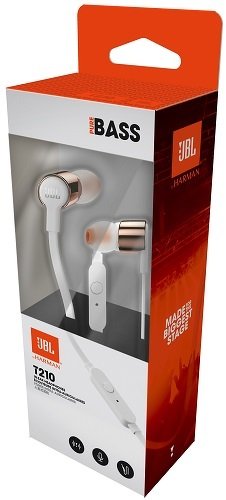 JBL T210 - внутриканальная гарнитура (Gold) купить в интернет-магазине icover