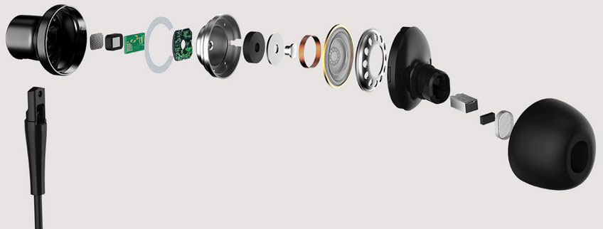 Наушники Xiaomi Mi Noise Cancelling Earphones (Black) купить в интернет-магазине icover