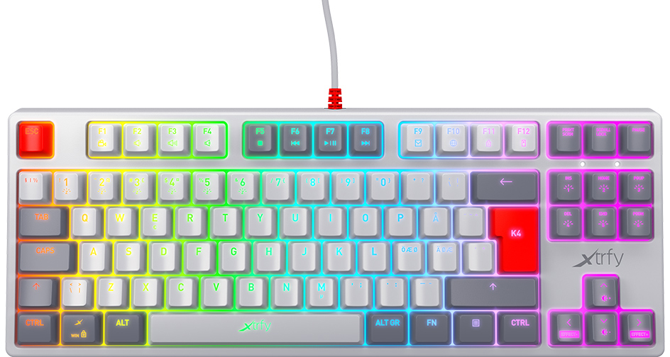 

Игровая клавиатура Xtrfy K4 RGB Tenkeyless (Retro)